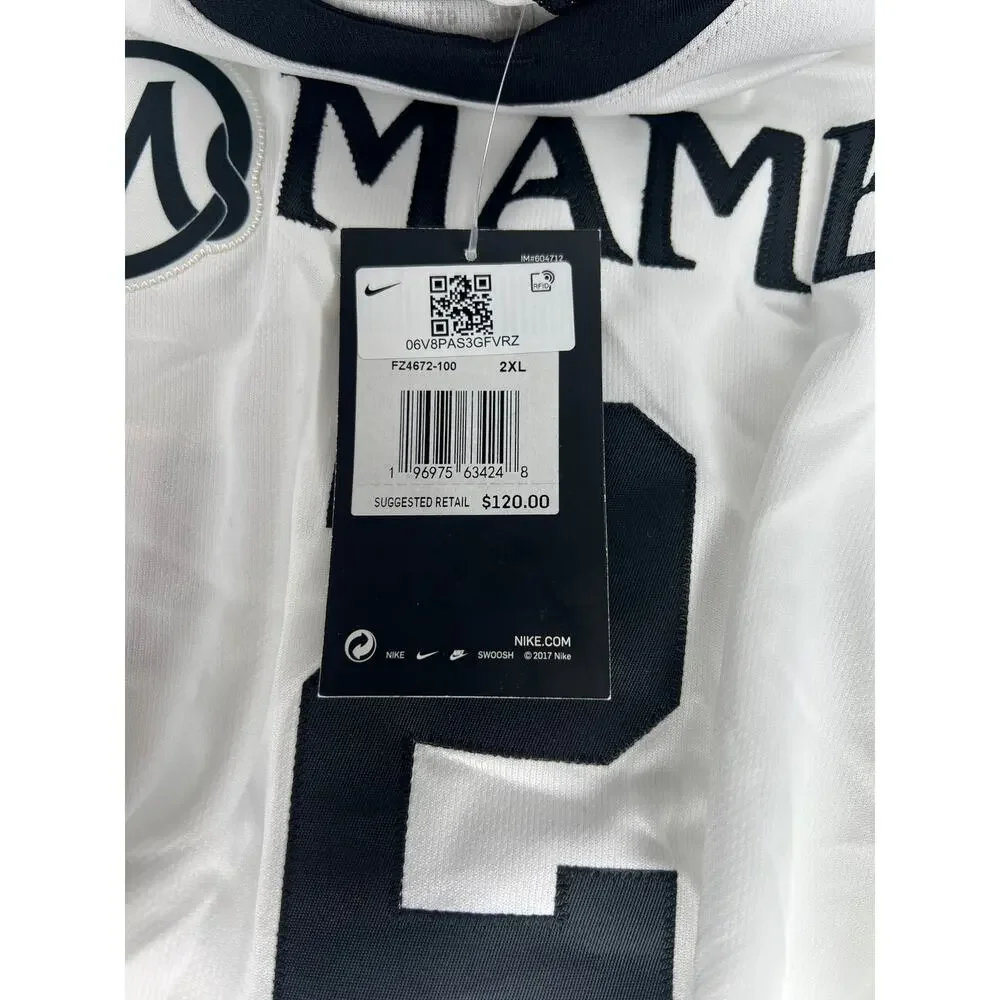 Nike Kobe Mamba Gigi Bryant Mambacita #2 Jersey White Black Size 2XL Men's